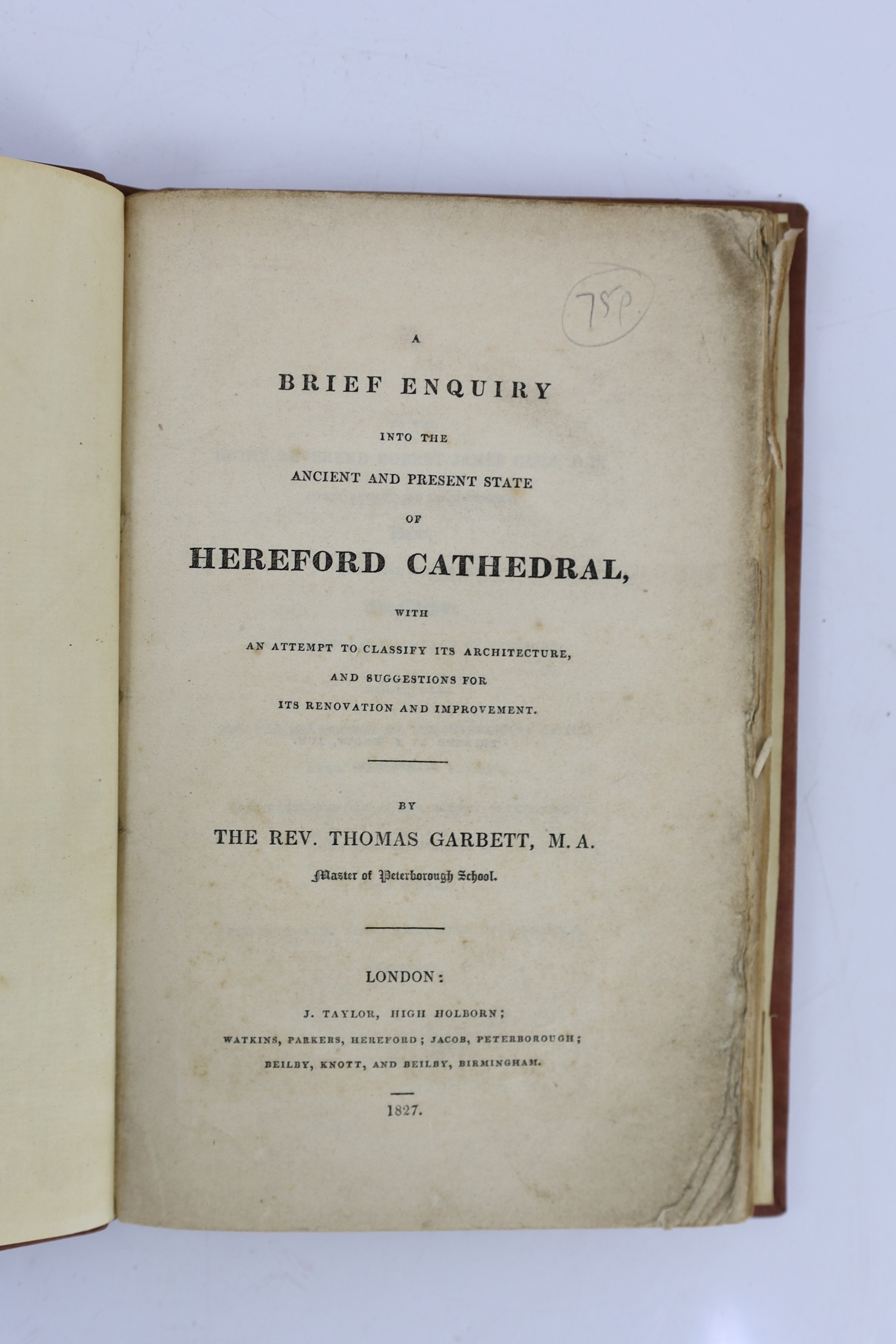 HEREFORDS: Lodge, Rev. John - Introductory Sketches towards a Topographical History, of the County of Hereford.